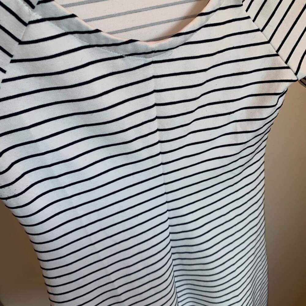 Cute White Zara Stripe Dress - Picture 5 of 6